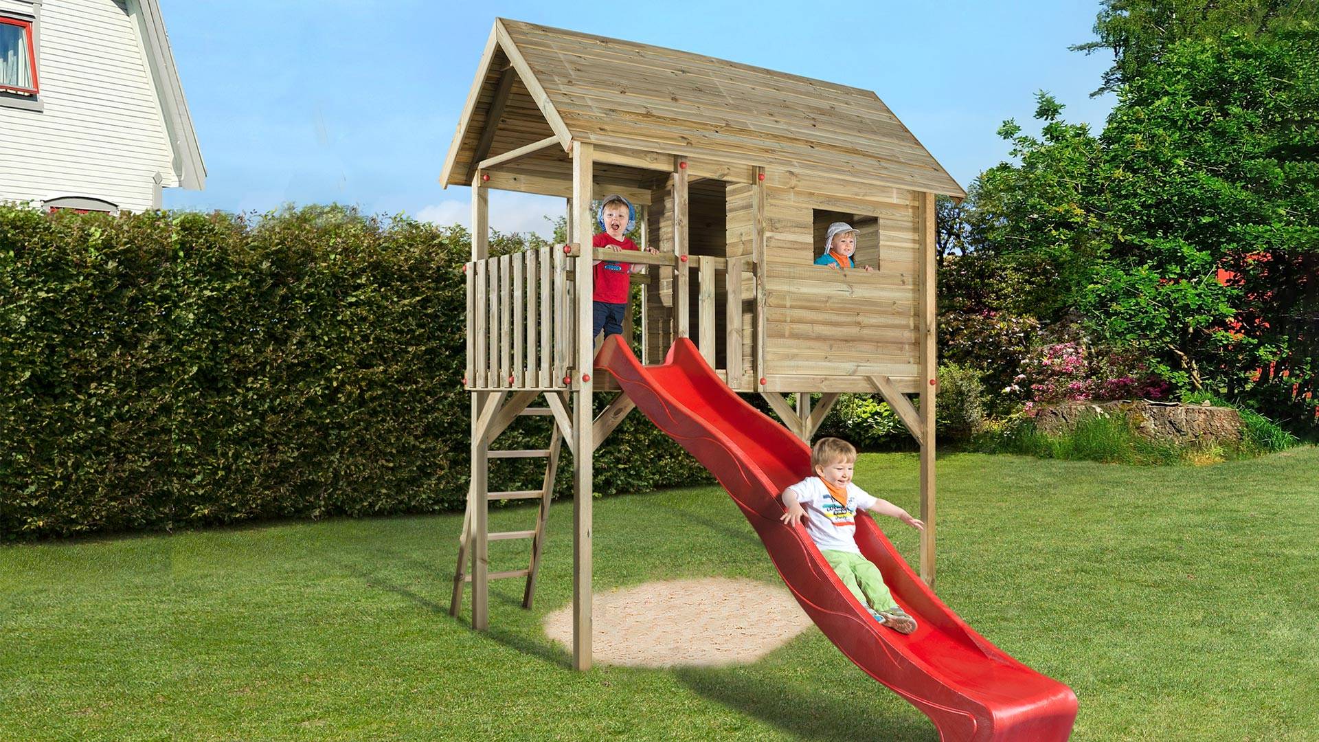 Játszótér csúszdával Weka815/1