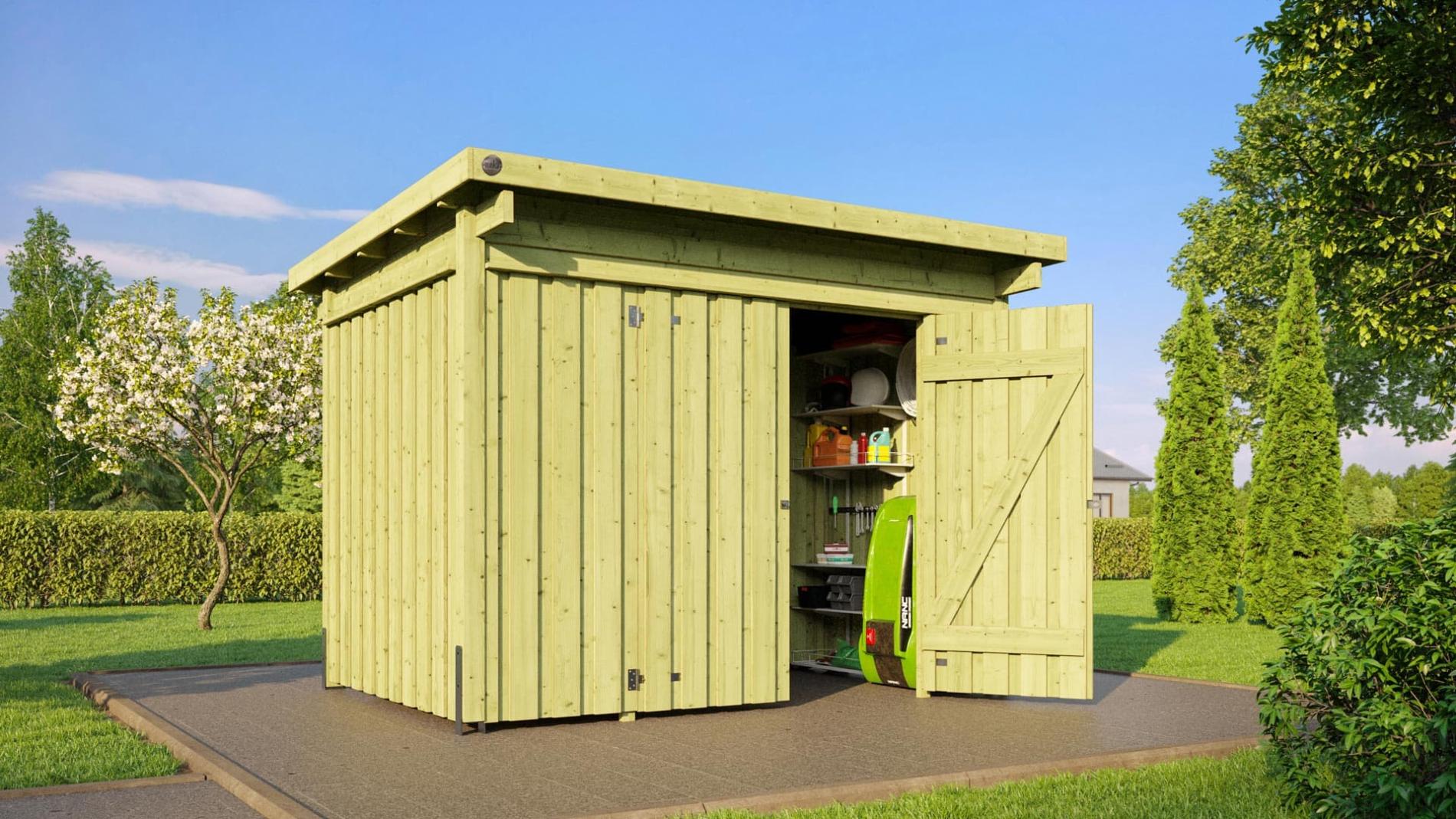 Szerszámtároló fészer Weka 607 Szerszámtároló Weka faház 607