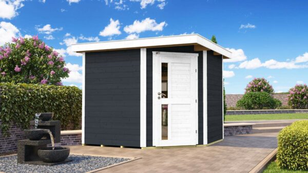 Faház szerszámtároló Weka229 antracit Faház lapostetős szerszámtároló Weka229 antracit