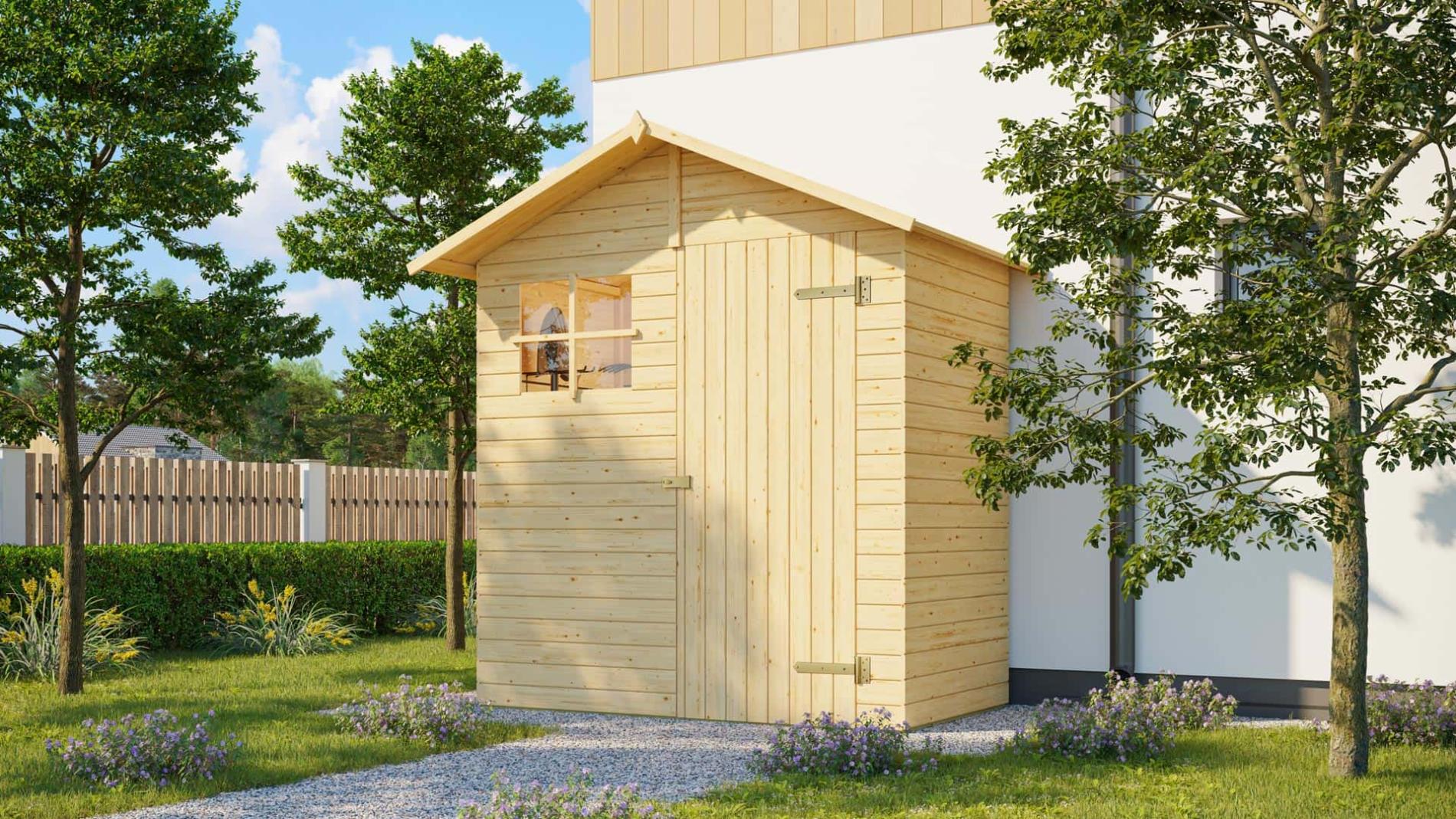 Szerszámtároló faház Weka 345.- Weka Easy szerszámtároló faház 345.