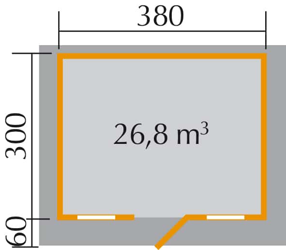 Szerszámtároló faház Weka 135