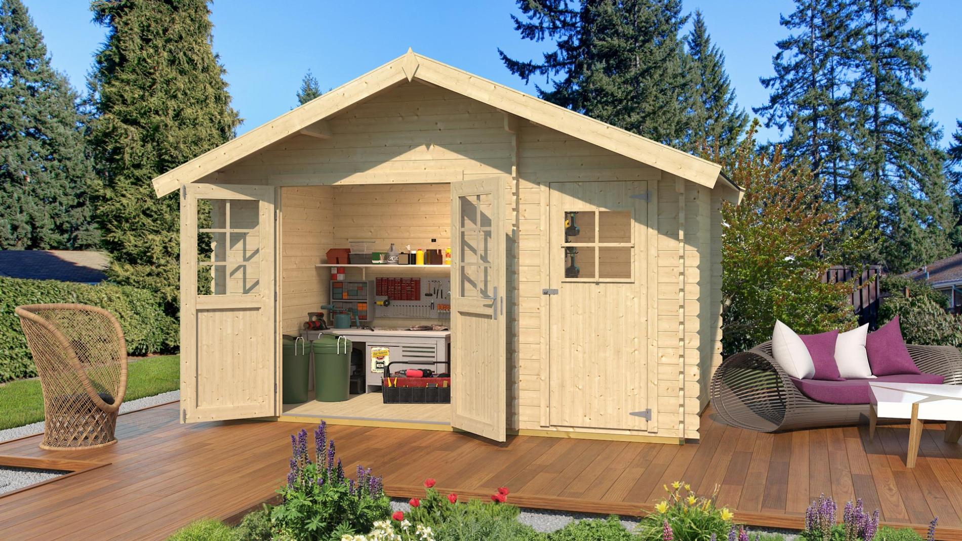 Kész faház Weka 253 Szerszámtároló faház Weka 253