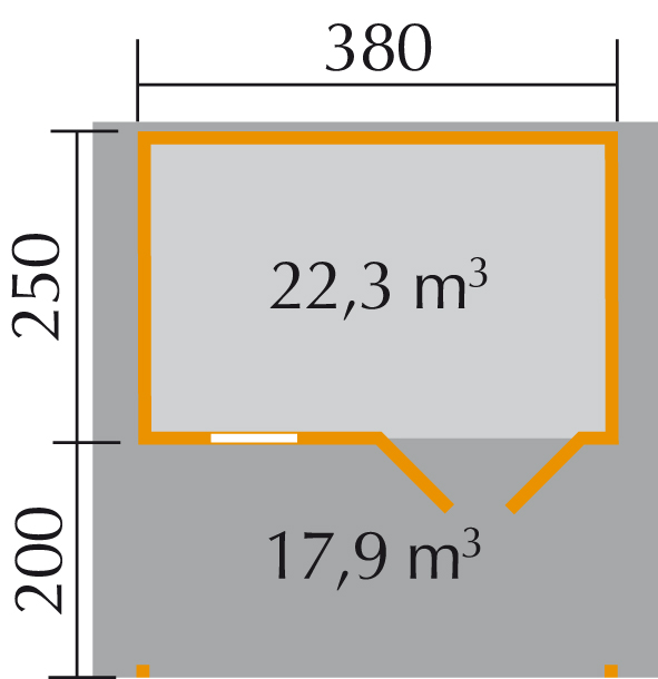 Faház terasz tetővel Weka szerszámosház 111