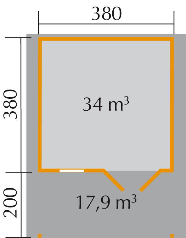 Weka 111 faház terasztetővel