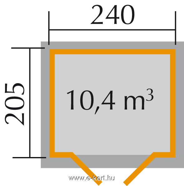 Faház alapozási mérete Weka 122.2421.40001