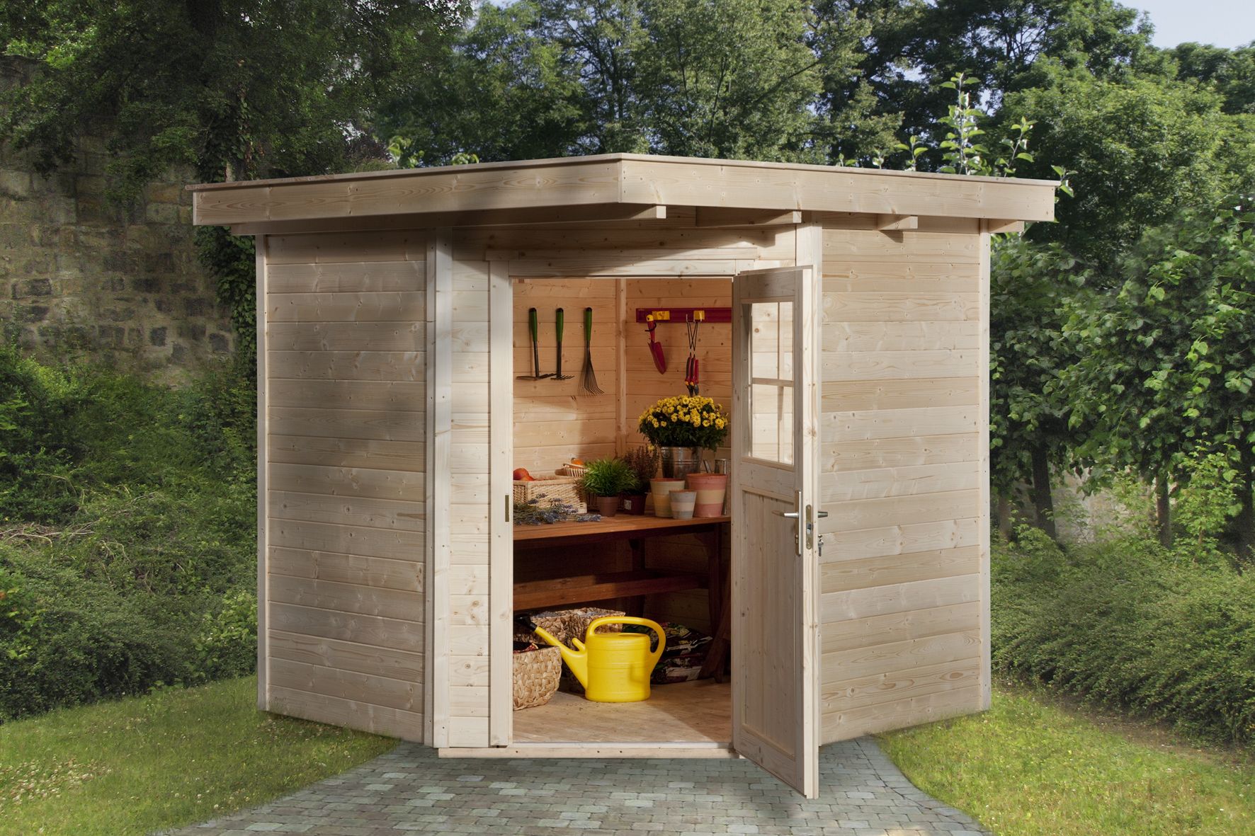 Szerszámtároló faház Weka 229.2424.410 Kész faház Weka 229