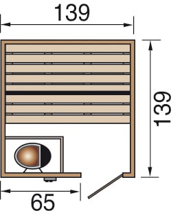 Weka szauna legkisebb finn szauna
