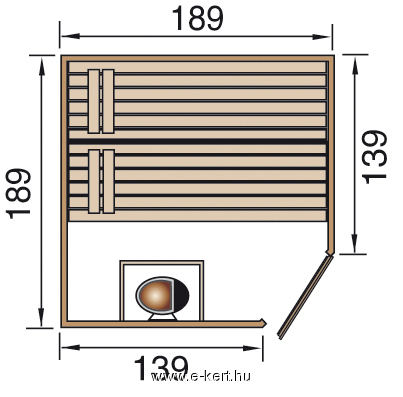Finn szauna alapozási rajza