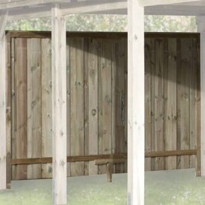 Garázs hátfal elem Weka garázsokhoz