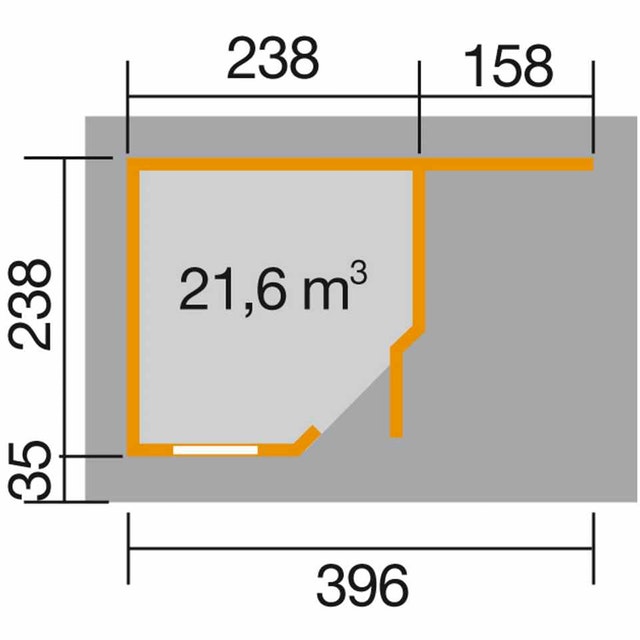 Weka 213-as faház fatárolóval