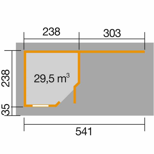 Weka faház terasszal 213Fides 2méret 4szín - Image 9