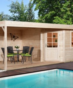 Faház terasszal natúr Weka 213.2424.