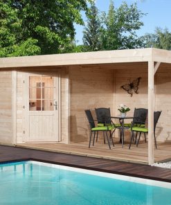 Szaunaház Weka 213 gyári szürke fehér