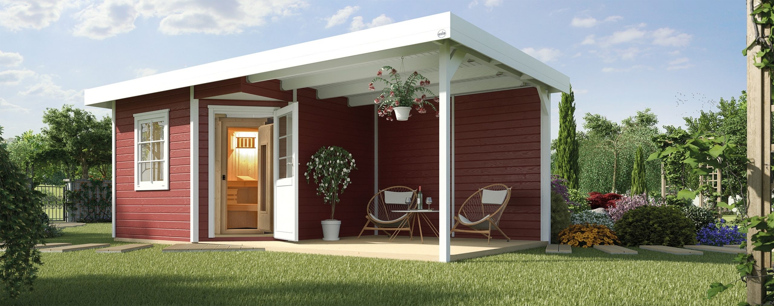 Szaunaház Weka 213 svédvörös