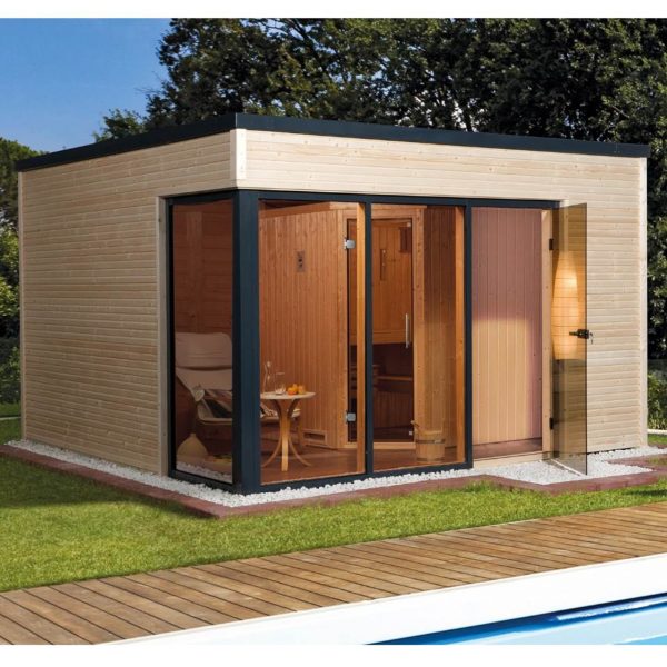 Modern szaunaház építés Weka Cubilis Szaunaház Cubilis 412.3838.