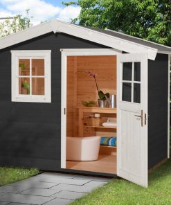 Szerszámtároló faház Weka antracitszürke fehér Weka 123