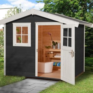 Szerszámtároló faház Weka antracitszürke fehér Weka 123