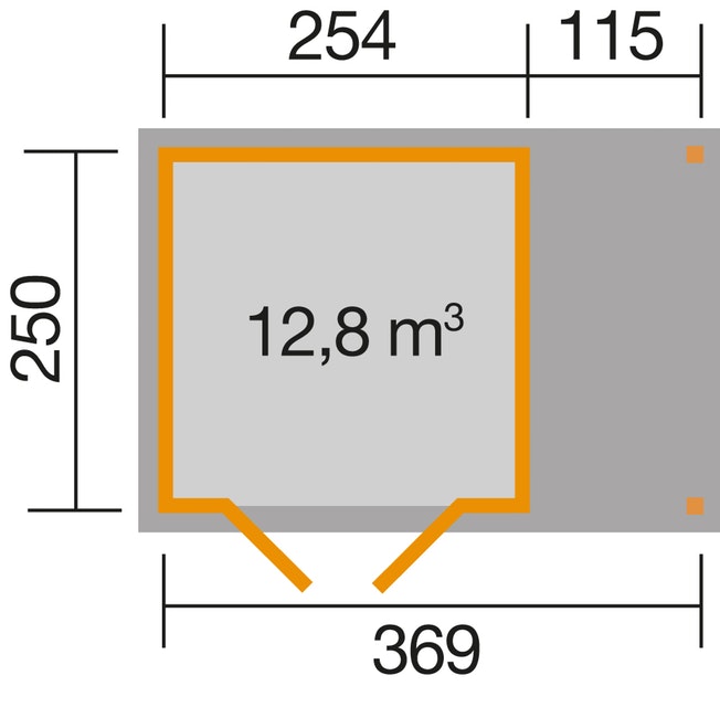 Szerszámtároló Weka faház 321 fatárolóval - Image 13
