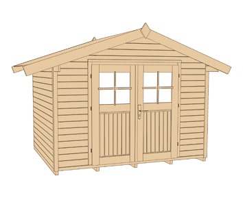 Weka szerszámtároló faház 5méretben122 - Image 9