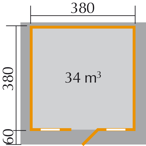 Faház masszív 45mm falakkal