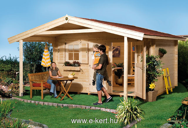 Weka faház terasz tetővel