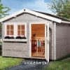 139-es kerti faház lefestve Minőségi kerti ház Weka faház 139