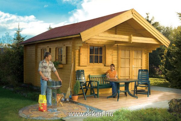 Hétvégi faház építés Müritz típus Gerendaház faház Müritz típus