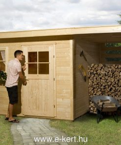 Szerszámos faház fatárolóval Weka 170-es típus