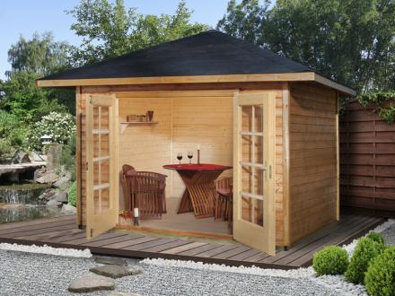 Kerti pihenőház 117-es Weka faház padlóval Weka 177-es faház