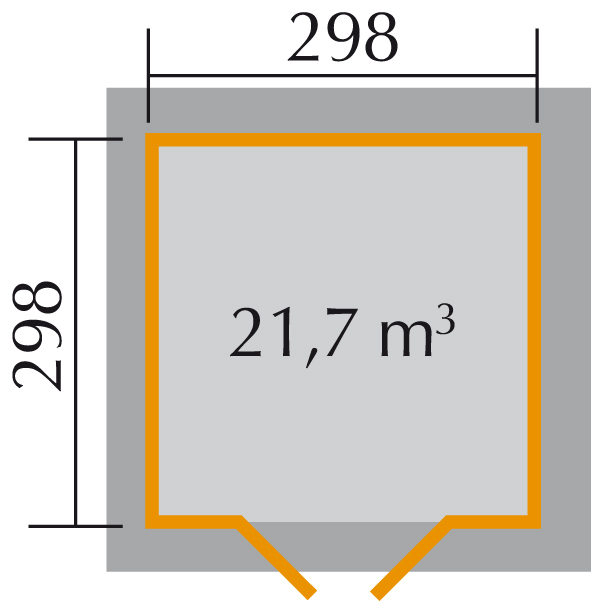 Faház alaprajza Weka 177.3030.00