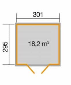 Faház szerszámtároló alapozási mérete 218/3