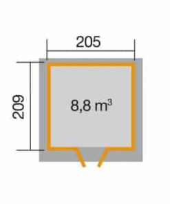 Szerszámtároló227-es faház