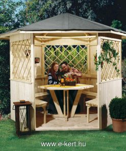 Kerti pavilon hatszögletű