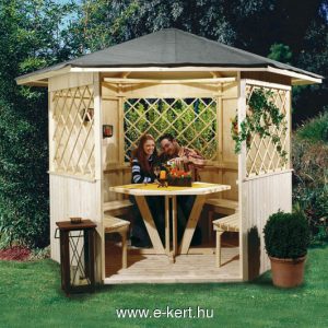Kerti pavilon hatszögletű