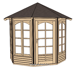 Zárt pavilon szerkezeti arjza