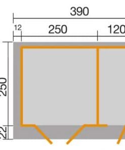 254-es faház alaprajza