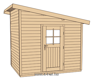 Félnyeregtetős faház szerkezeti rajza