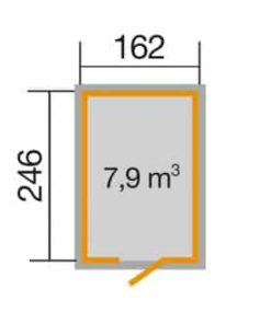 Szerszámtároló alaprajza 348