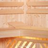 Szaunakabin belső Szauna ülőpad és fekvőpadok