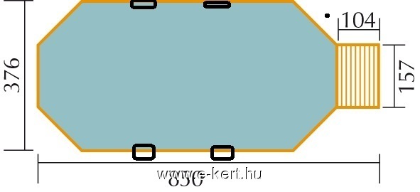 Medence felszín feletti Málta Weka pool - Image 24