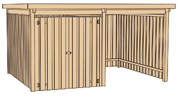 Szerszámos faház Weka Varius kerti tároló - Image 7