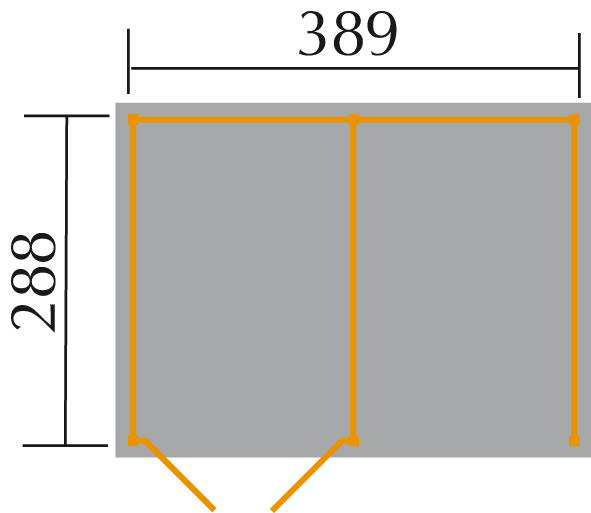 Szerszámos faház alaprajza