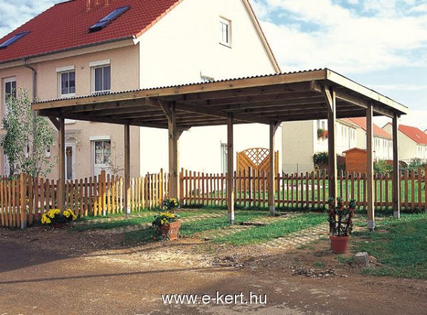 Dupla nyitott garázs Optima Duo L garázsunk Nyitott garázs két autó részére beálló