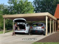 Garázstető dupla autóbeálló Weka 609