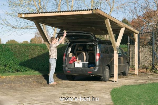 Autóbeálló, nyitott Y-garázs Weka 612.3260.30.00 Praktikus nyitott garázs építés