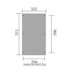 Weka Carport 617.3250 alapozási rajza Nyitott garázs alaprajza 617.3250