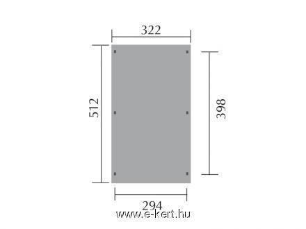Nyitott garázs alaprajza 617.3250