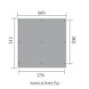 Weka duo Carport 618.6050 Nyitott garázs alaprajza 618.6050