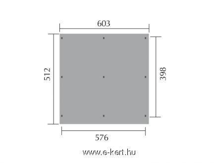 Nyitott garázs alaprajza 618.6050