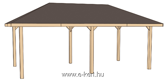 kerti pavilon szerkezeti rajza